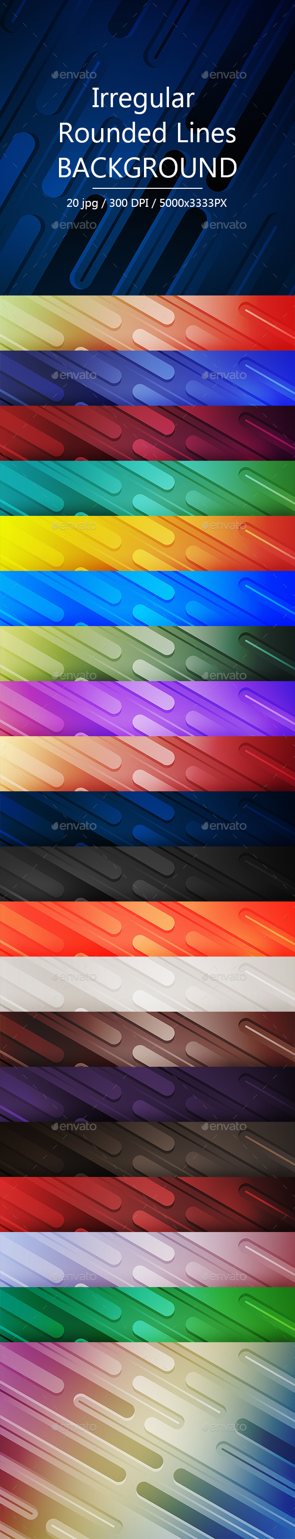 GraphicRiver Irregular Rounded Lines Backgrounds 21153932 GraphicRiver Irregular Rounded Lines Backgrounds 21153932