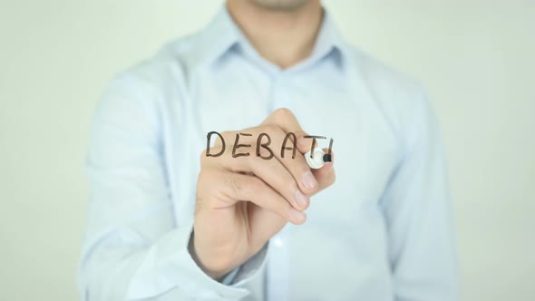 Debate, Writing On Screen alt