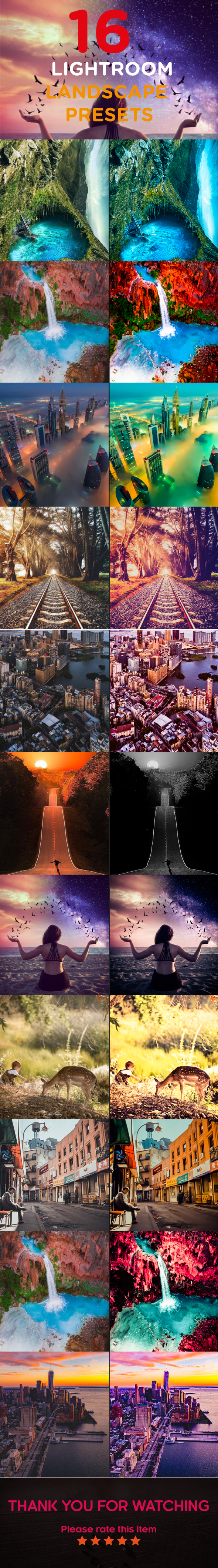GraphicRiver 16 Lightroom Landscape Presets 21155177 GraphicRiver 16 Lightroom Landscape Presets 21155177