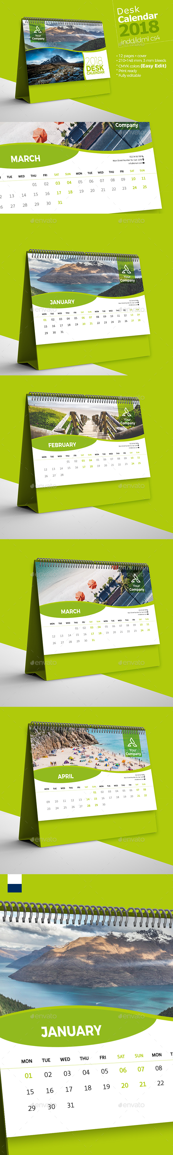 Desk Calendar 2018 - Calendars Stationery