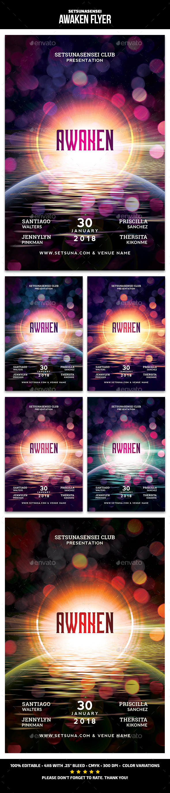 Awaken Flyer - Events Flyers