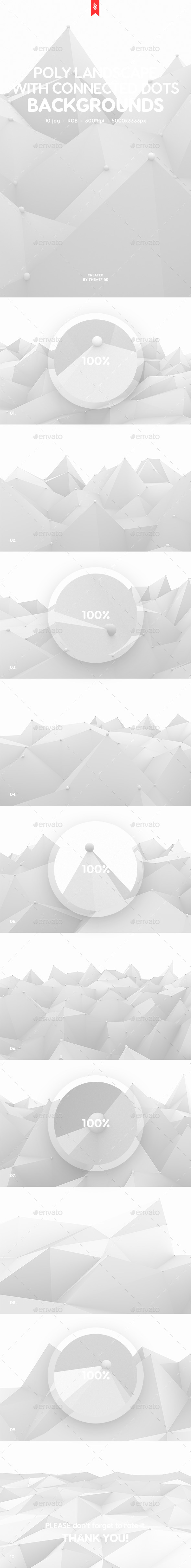 GraphicRiver Polygonal Landscape with Connected Dots Backgrounds 21157254 GraphicRiver Polygonal Landscape with Connected Dots Backgrounds 21157254