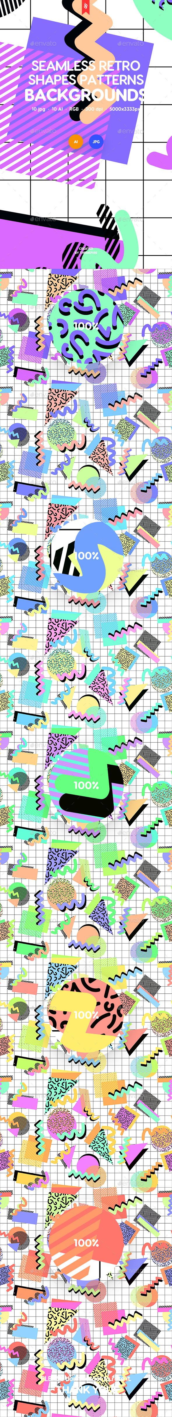 GraphicRiver Seamless Abstract Retro Shapes Patterns Backgrounds 21158151 GraphicRiver Seamless Abstract Retro Shapes Patterns Backgrounds 21158151