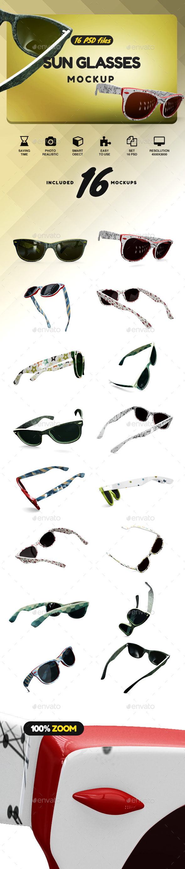 GraphicRiver Sun Glasses Mockup 21158216