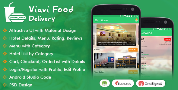 CodeCanyon Viavi Food Delivery Android App 21158310 CodeCanyon Viavi Food Delivery Android App 21158310