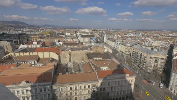 Budapest cityscape on a sunny day
