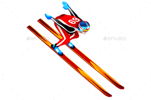 GraphicRiver Ski Jump Long Hill Illustration 21160139 GraphicRiver Ski Jump Long Hill Illustration 21160139