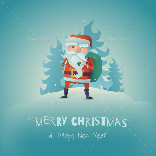 Stylized Santa Claus - Christmas Seasons/Holidays