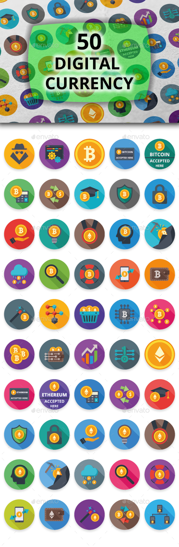 Digital Currency Icons