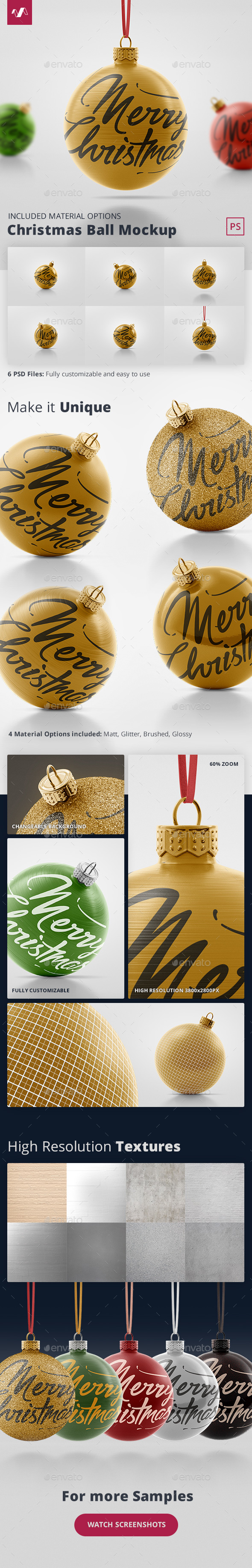 Christmas Ball Mockup 2 - Miscellaneous Print