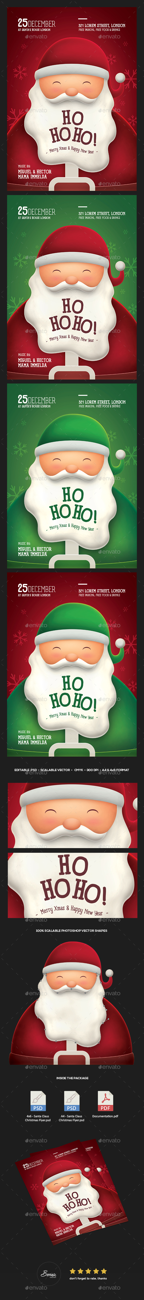 Santa Claus Christmas Flyer - Holidays Events
