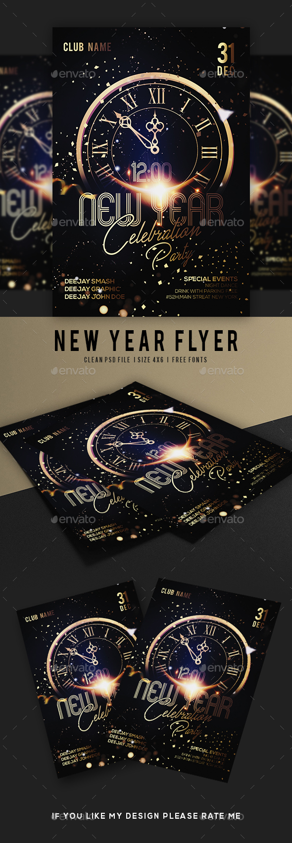 GraphicRiver New Year Flyer 21161564 GraphicRiver New Year Flyer 21161564