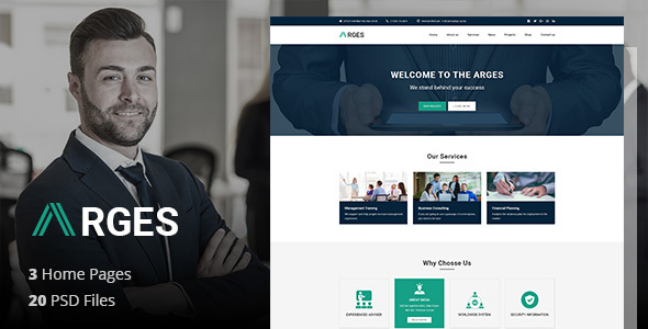 Arges Corporate - ThemeForest 21161589