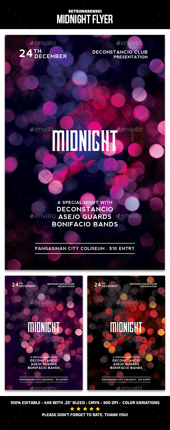 Midnight Flyer - Events Flyers