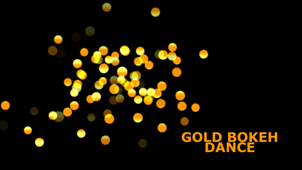 Gold Bokeh Particles Overlay