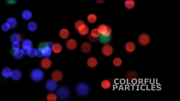 Colorful Bokeh Particles Overlay V2