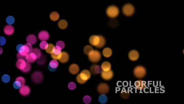 Colorful Bokeh Particles Overlay V3