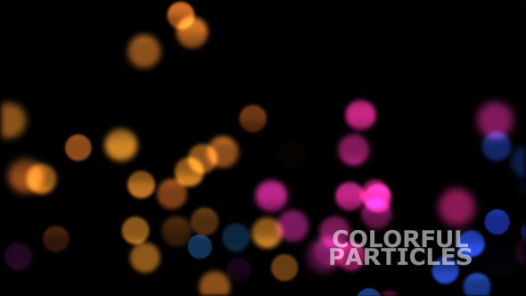 Colorful Bokeh Particles Overlay V4