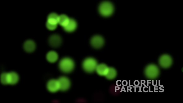 Colorful Bokeh Particles Overlay V6