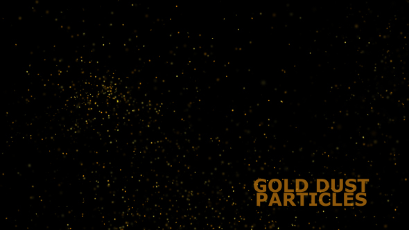 Gold Dust Particles Overlay V1