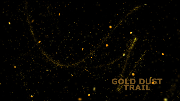 Gold Dust Particles Overlay V4