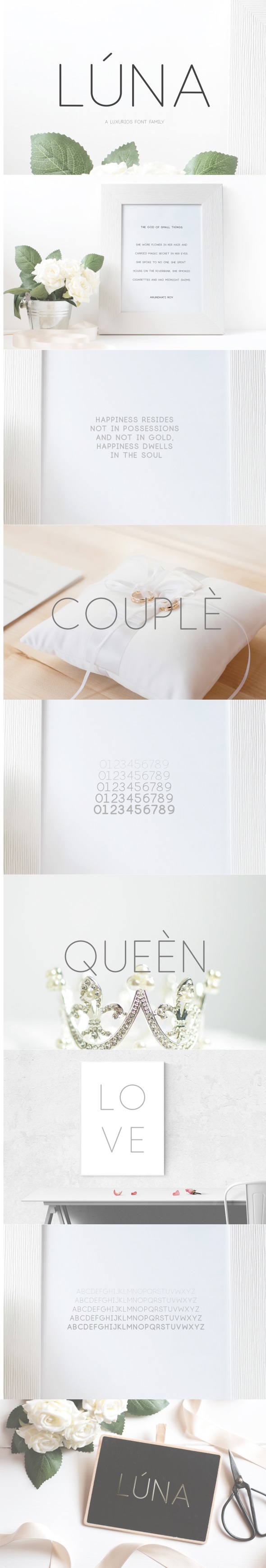 Lúna - A Luxurios Font Family - Sans-Serif Fonts