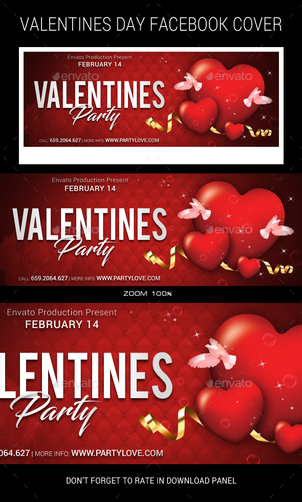 Valentines Facebook Timeline