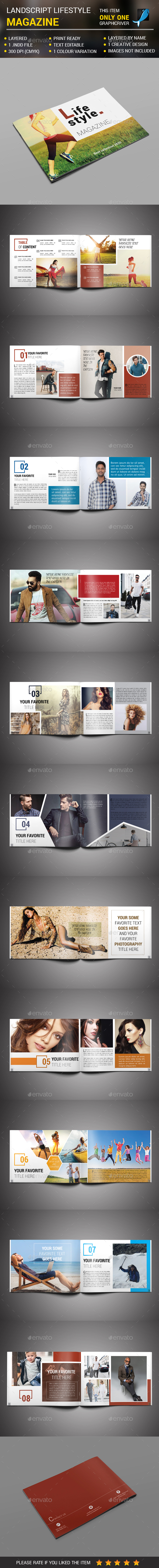 Landscript Lifestyle Magazine - Magazines Print Templates