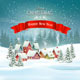 Winter Village Christmas Holiday Background