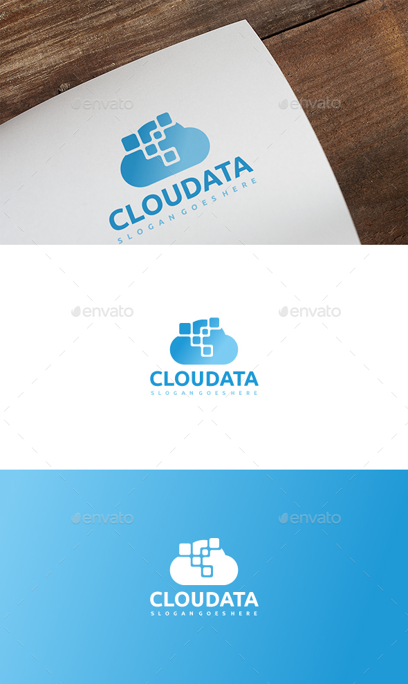 Cloud Data Logo - Abstract Logo Templates
