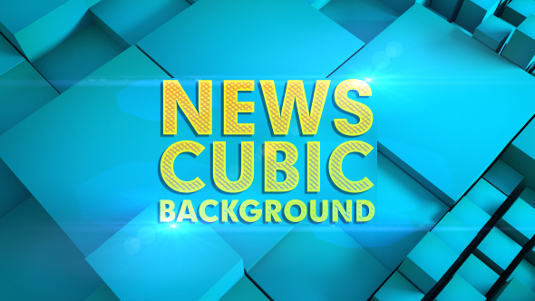 News Cubic Background