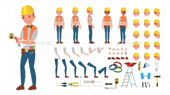GraphicRiver Electrician Vector 21166208 GraphicRiver Electrician Vector 21166208