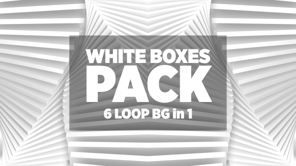 White Boxes Loop Backgrounds Pack