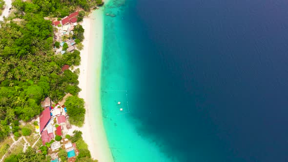 Tropical Island of Samal with Beach alt