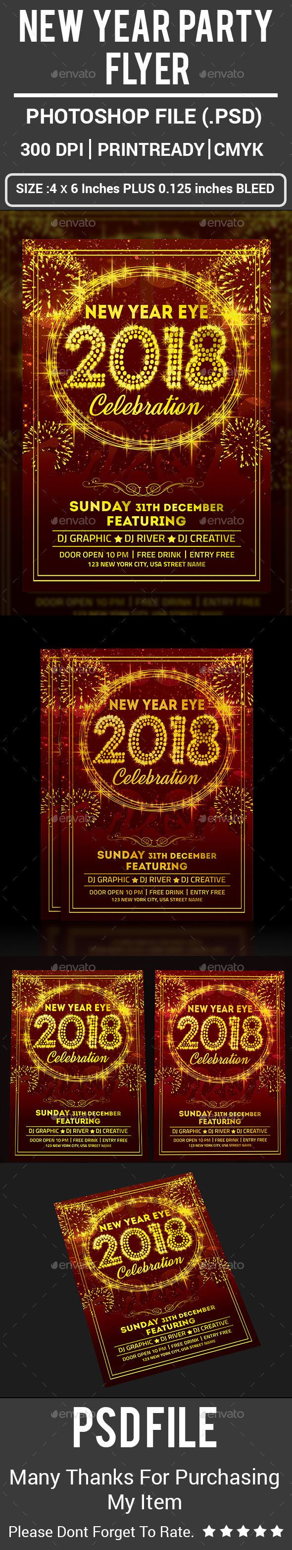 GraphicRiver New Year Party Flyer 21167963 GraphicRiver New Year Party Flyer 21167963