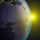 Realistic Earth Rotating in Space. On the Planet Earth is Visible the Change of Day and Night - VideoHive Item for Sale