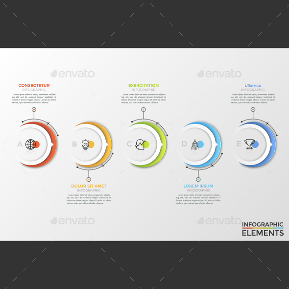 Modern Circle Infographic Timeline - Infographics