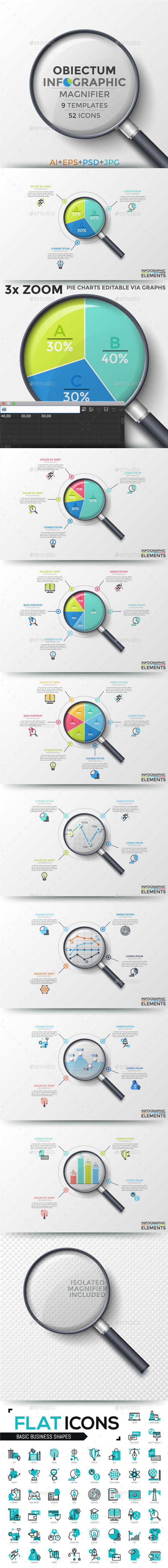 Obiectum Infographic. Magnifier v.1 - Infographics