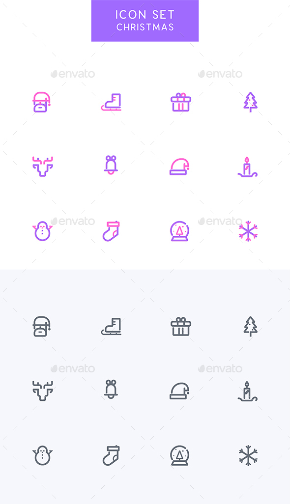 GraphicRiver Christmas Winter Icons Set 21169941 GraphicRiver Christmas Winter Icons Set 21169941