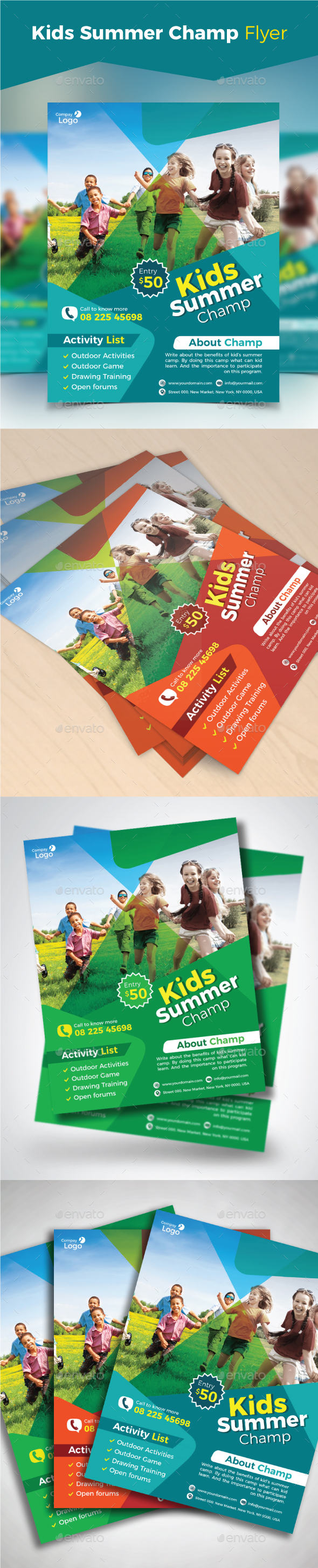 GraphicRiver Kids Summer Camp Flyer 21171371 GraphicRiver Kids Summer Camp Flyer 21171371