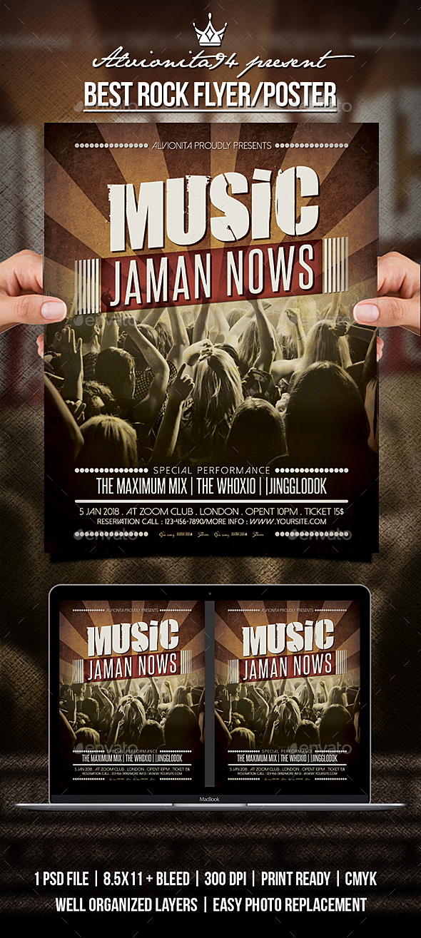 GraphicRiver Best Rock Flyer Poster 21171641 GraphicRiver Best Rock Flyer Poster 21171641