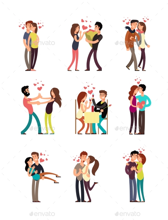 GraphicRiver Happy Family Couples in Love 21172442