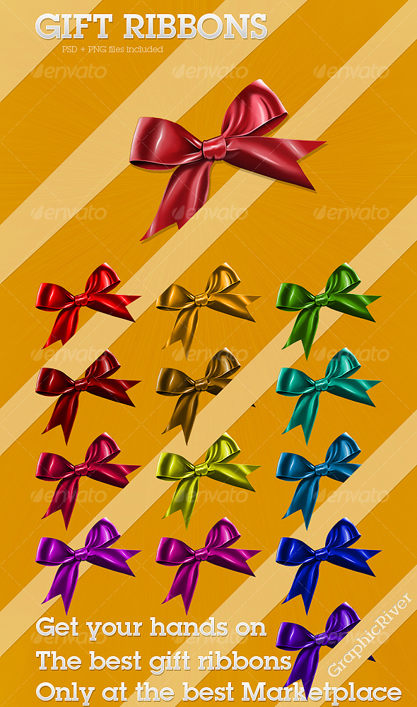 Gift Ribbons - Objects Illustrations