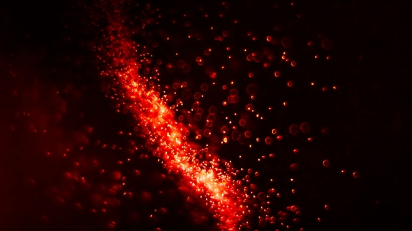 Red Particles Glitter Background