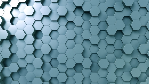 Abstract Blue Hexagonal Background alt
