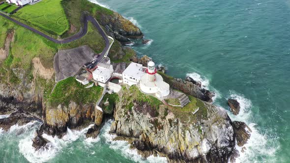 Aerial View of Baily Lighthouse, Howth North Dublin