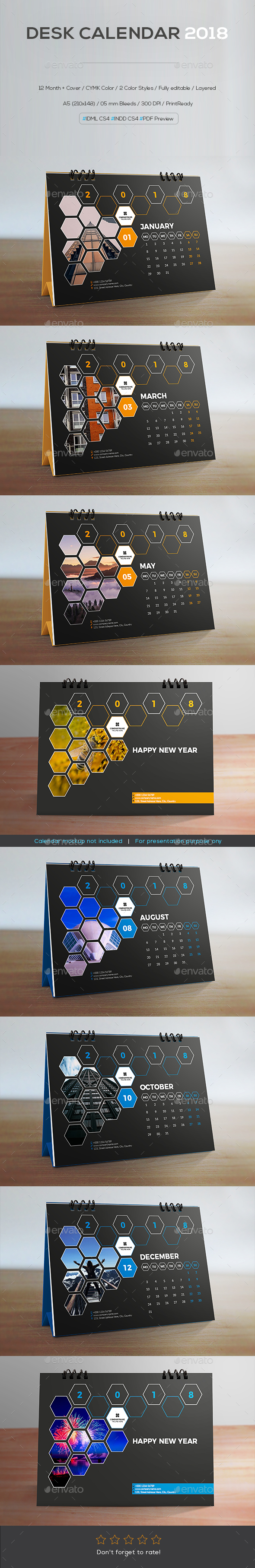 GraphicRiver Desk Calendar 2018 21175614 GraphicRiver Desk Calendar 2018 21175614
