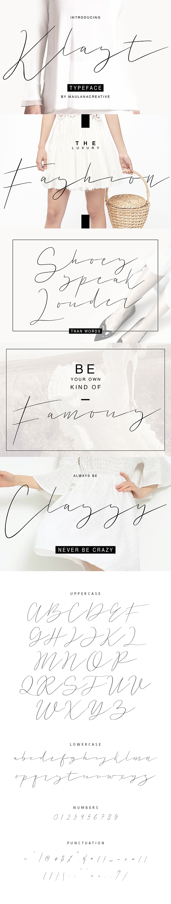 Klast Typeface - Calligraphy Script