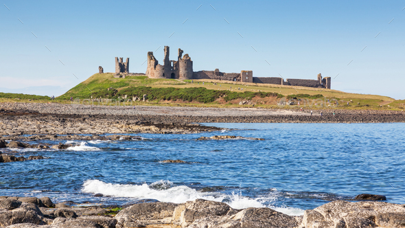 Dunstanburgh Castle - Stock Photo - Images