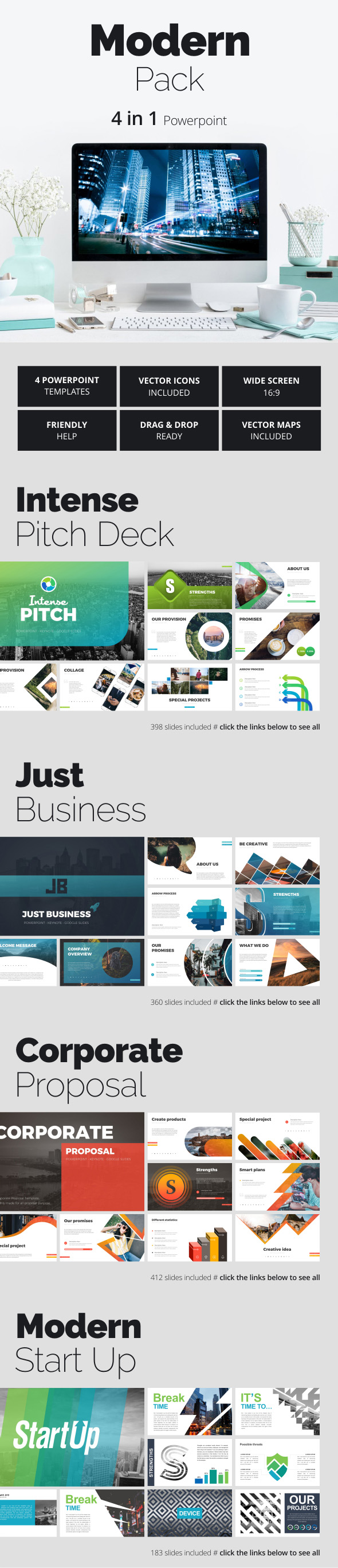 Modern Pack - Business PowerPoint Templates